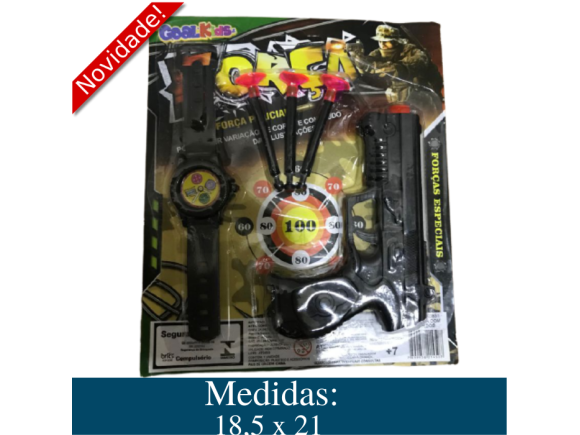 KIT  PISTOLA  COM  DARDOS  GK0851