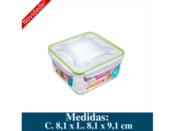 HERMETIC WARE QUADRADO 2 L REF 1058