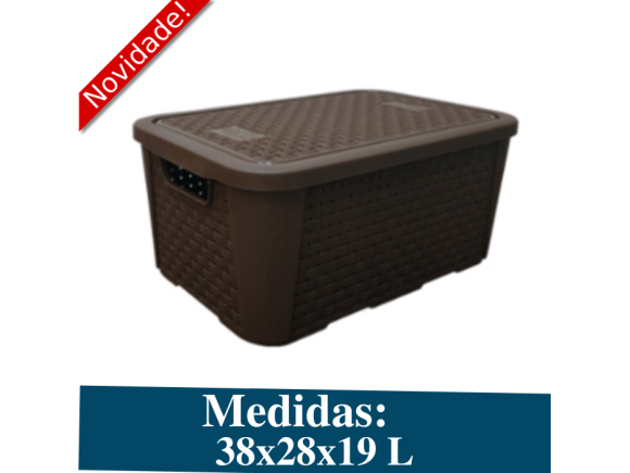 ORGANIZADOR RATTAN CAFE 17 LITROS N3 2064