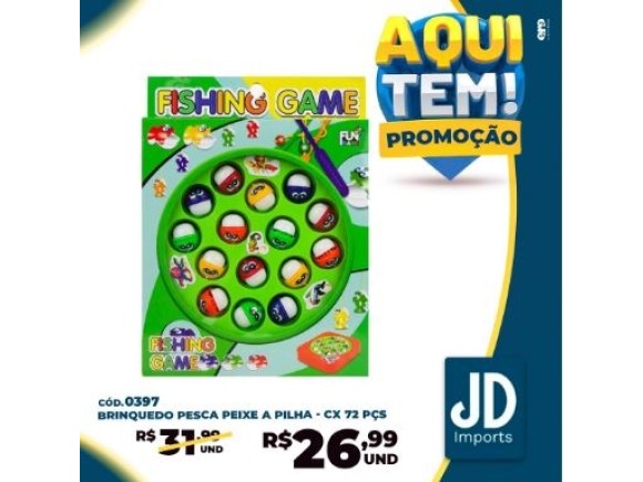 BRINQUEDO PESCA  PEIXE  A  PILHA  CP039725