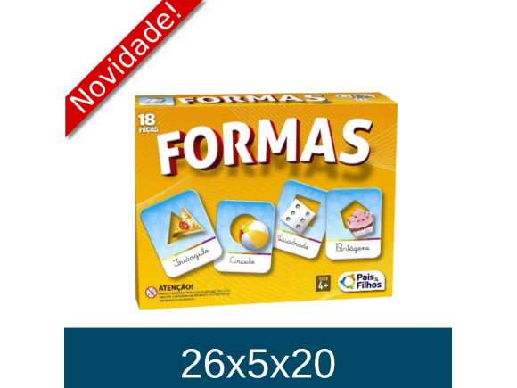 BRINCAR DE APRENDER FORMAS 18PCS ESCOLAR 2894.1