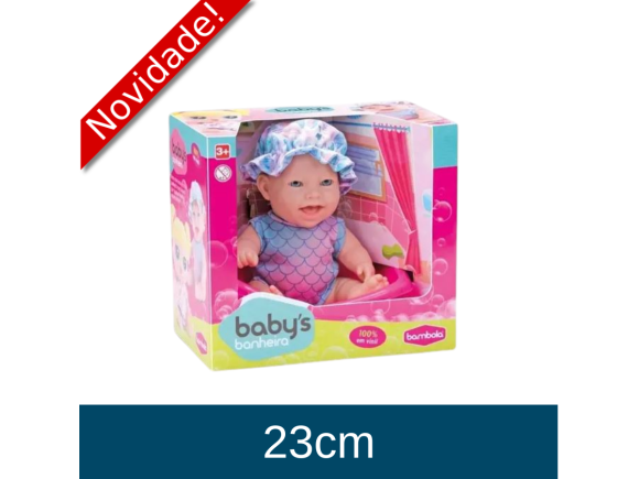 BONECA BABY BABILINA MINI BANHEIRINHA 778