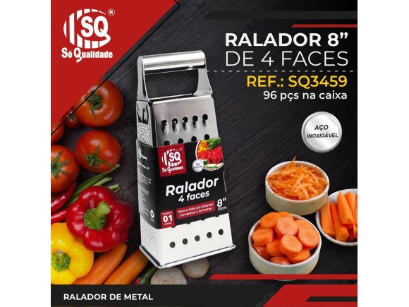 RALADOR DE  4  FACE  8 INOX  SQ3459