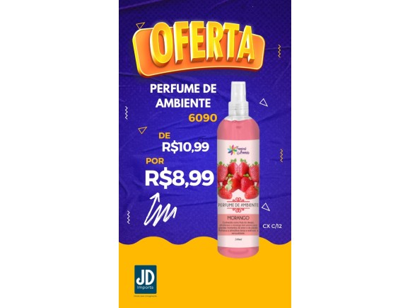 PERFUME DE AMBIENTE MORANGO 240ML  6090