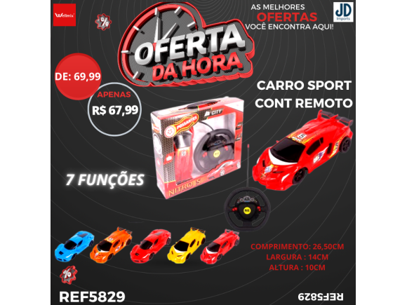 CARRO  ESPORTE CONT REMOTO 7 FUNCOES WB5829