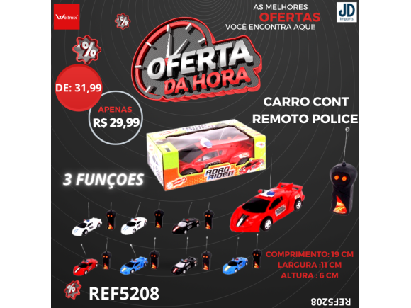 CARRO  CONTROLE  3  FUNCOES  POLICE  WB5208