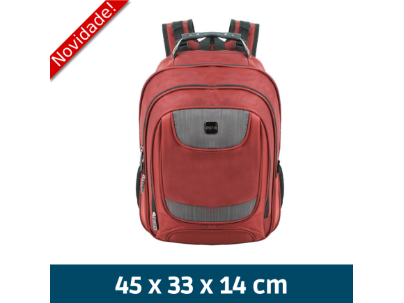 MOCHILA ADULTO UNISSEX, TAMANHO 45X33X14CM