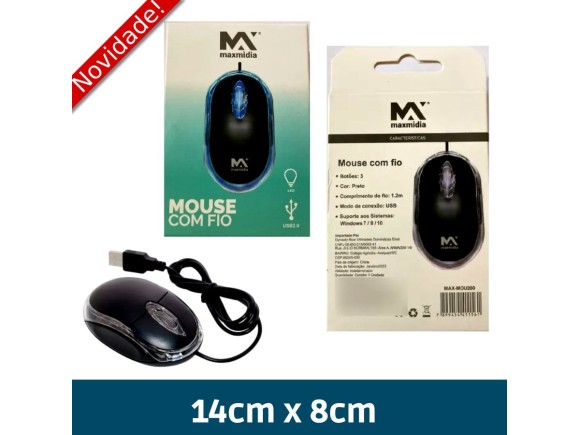 MOUSE  OPTICO  MAX-MOU200