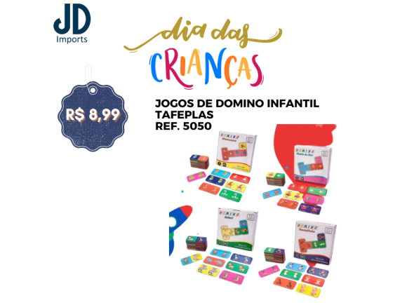 JOGOS DE DOMINO INFANTIL TAFEPLAS 50