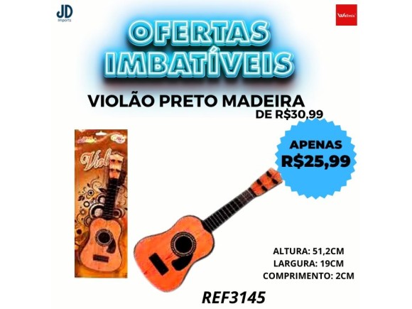 VIOLAO PRETO MADEIRA WB4183