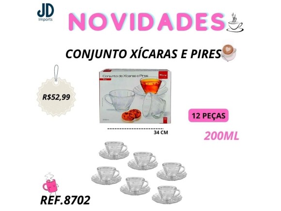 CJ XICARA E PIRES 12PÇS VDA14061