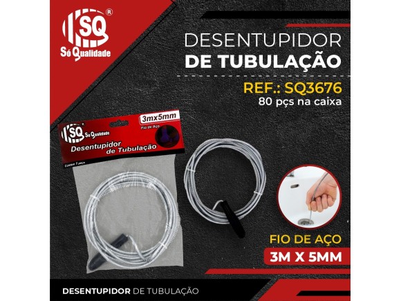 DESENTUPIDOR DE TUBULAÇÃO 3MX5MM SQ3676