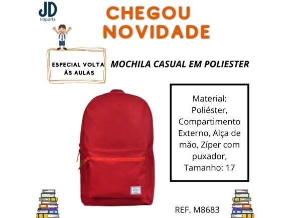 MOCHILA CASUAL EM POLIESTER IVA/MVA- YS29017V